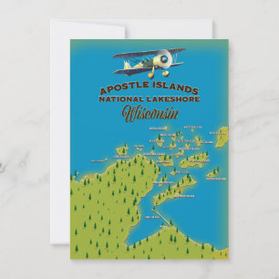Apostle Islands National Lakeshore map Kaart