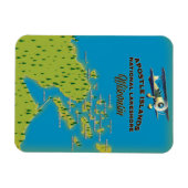 Apostle Islands National Lakeshore map Magneet (Horizontaal)
