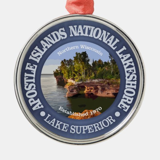 Apostle Islands National Lakeshore Metalen Ornament (Voorkant)