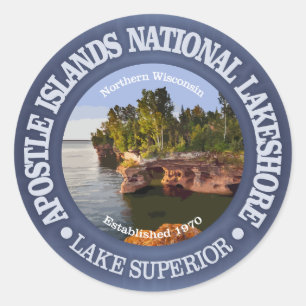 Apostle Islands National Lakeshore Ronde Sticker