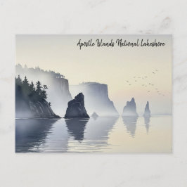 Apostle Islands National Lakeshore Waterverf Briefkaart