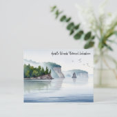 Apostle Islands National Lakeshore Waterverf Briefkaart (Staand voorkant)