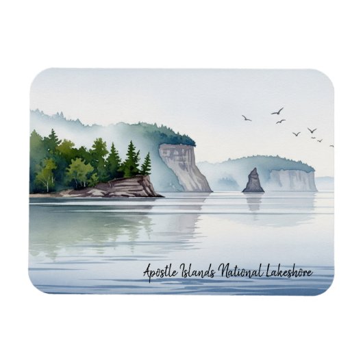Apostle Islands National Lakeshore Waterverf Magneet (Horizontaal)
