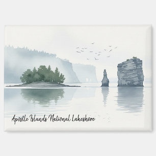 Apostle Islands National Lakeshore Waterverf Magneet