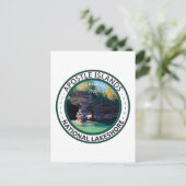 Apostle Islands National Lakeshore Wisconsin Badge Briefkaart (Staand voorkant)