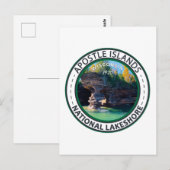 Apostle Islands National Lakeshore Wisconsin Badge Briefkaart (Voorkant / Achterkant)