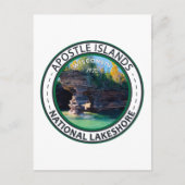 Apostle Islands National Lakeshore Wisconsin Badge Briefkaart (Voorkant)