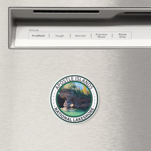 Apostle Islands National Lakeshore Wisconsin Badge Magneet (Insitu (Vaatwasser))