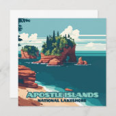 Apostle Islands National Lakeshore Wisconsin Retro (Voorkant / Achterkant)