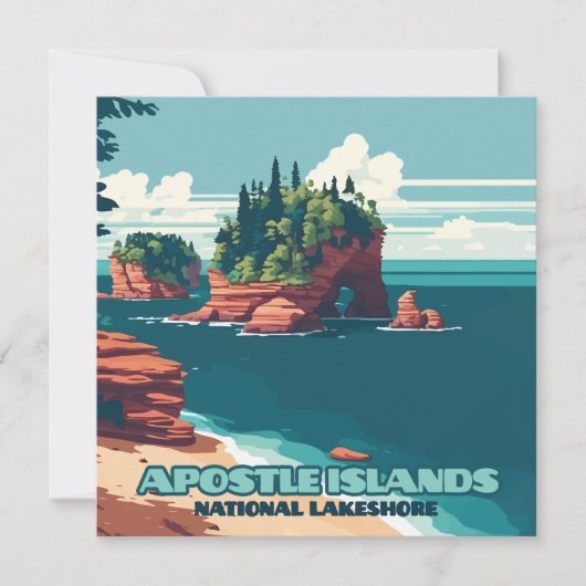 Apostle Islands National Lakeshore Wisconsin Retro (Voorkant)