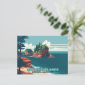 Apostle Islands National Lakeshore Wisconsin Retro Briefkaart (Staand voorkant)
