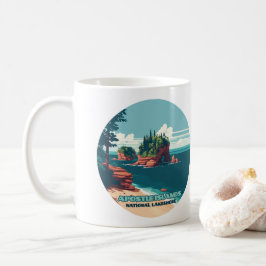 Apostle Islands National Lakeshore Wisconsin Retro Koffiemok