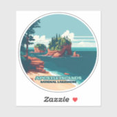 Apostle Islands National Lakeshore Wisconsin Retro Sticker (Vel)