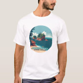 Apostle Islands National Lakeshore Wisconsin Retro T-shirt (Voorkant)