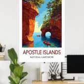 Apostle Islands Reisposter Wisconsin Poster (Thuiskantoor)
