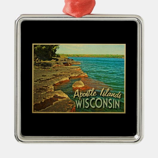 Apostle Islands Wisconsin Metalen Ornament (Voorkant)