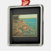 Apostle Islands Wisconsin Metalen Ornament (Links)