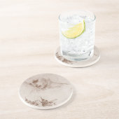 Apostle Jacobus Sforza Castle, Leonardo da Vinci Zandsteen Onderzetter (Zijkant)