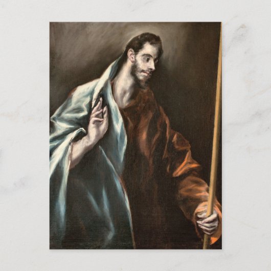 Apostle St. Thomas by El Greco Briefkaart (Voorkant)