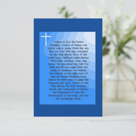 Apostles Creed Kaart (Staand voorkant)