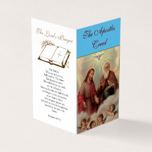 Apostles Creed - Prayer Card Visitekaartje