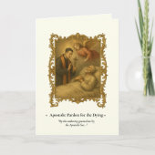 Apostolisch pardon lange vorm Latijnse gebed Notitiekaartje (Voorkant)