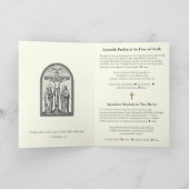 Apostolisch pardon lange vorm Latijnse gebed Notitiekaartje (Binnen)