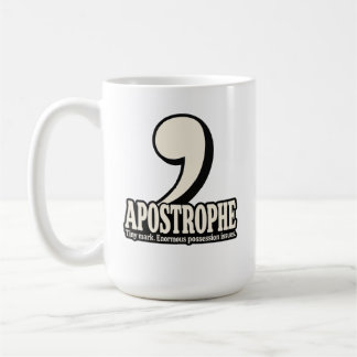 Apostrof – Klein Teken, Enorme Bezitsproblemen  Koffiemok