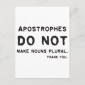Apostrofe gebruik briefkaart (Voorkant)