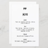 Apostrophe-huwelijksmenu (Voorkant / Achterkant)