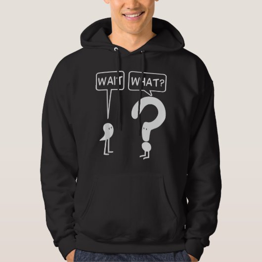 Apostrophe Question Mark Funny English Teacher  Hoodie (Voorkant)