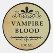  Apothecair Vampier Bloed Halloween Sticker (Voorkant)