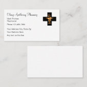 Apothecaire apotheker visitekaartje (Voorkant / Achterkant)