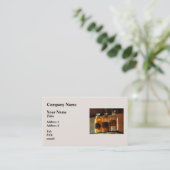 Apothecaire flessen visitekaartje (Staand voorkant)