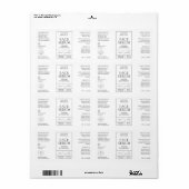 Apothecaire stijl Modern cosmetisch flesetiket Etiket (Full Sheet)