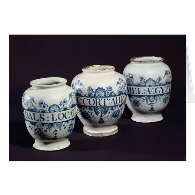 Apothecaries' drug jars, c.1740 (Voorkant Horizontaal)
