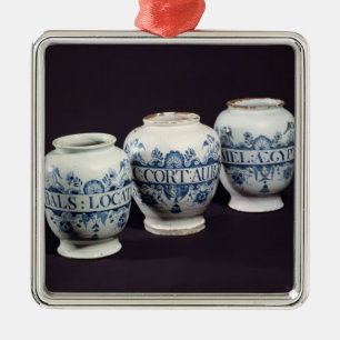 Apothecaries' drug jars, c.1740 metalen ornament
