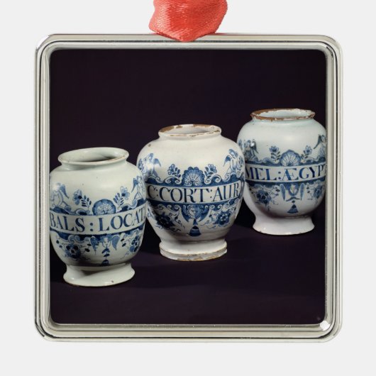 Apothecaries' drug jars, c.1740 metalen ornament (Voorkant)