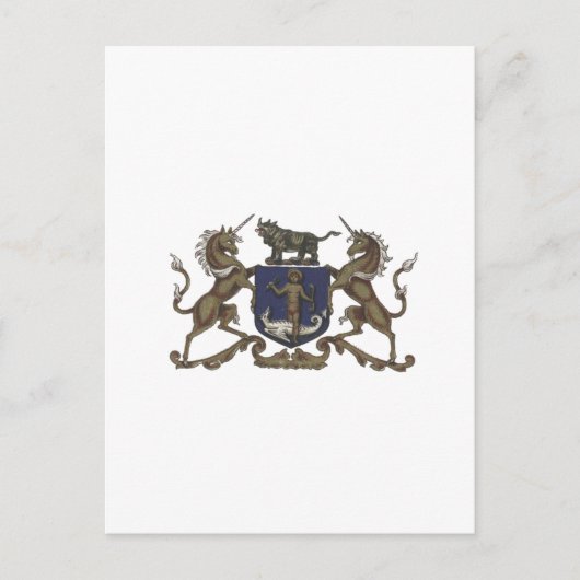 Apothecaries Unicorn Crest Briefkaart (Voorkant)