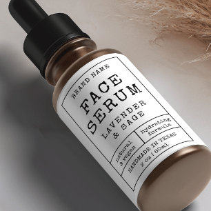 Apothecary 2 OZ druppelflesetiket Etiket