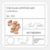 Apothecary Almond Label (Voorkant)