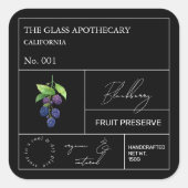 Apothecary Blackberry Label (Voorkant)