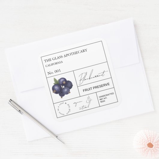 Apothecary Blackcurrant Label (Envelop)