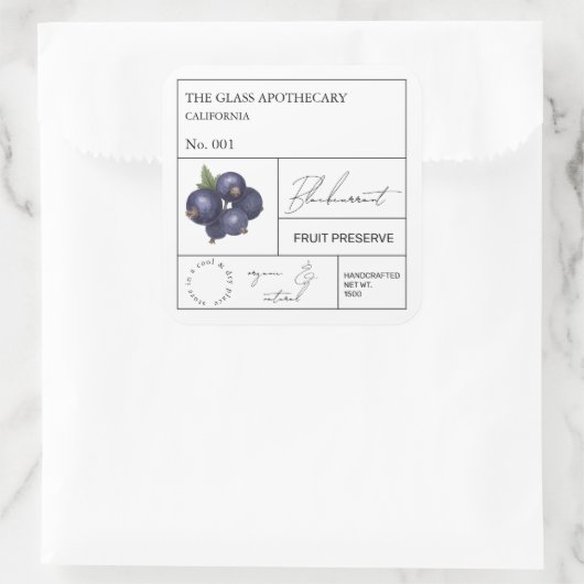 Apothecary Blackcurrant Label (Tas)