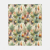  Apothecary Bottles Patroon (1) Fleece Deken (Voorkant)