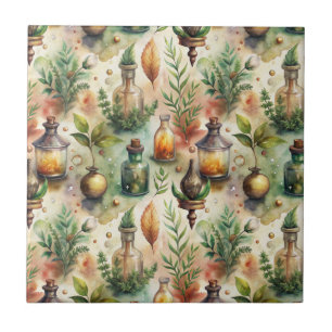 Apothecary Bottles Patroon (1) Tegeltje