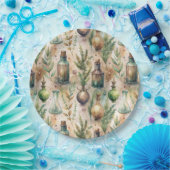 Apothecary Bottles Patroon (3) Papieren Bordje (Feest)