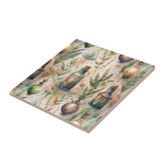  Apothecary Bottles Patroon (3) Tegeltje (Zijkant)