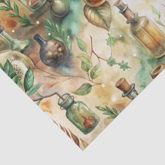  Apothecary Bottles Patroon (3) Tissuepapier (Detail)