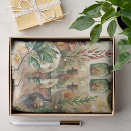  Apothecary Bottles Patroon (3) Tissuepapier (Geschenk)